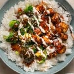 sticky chicken rice bowls