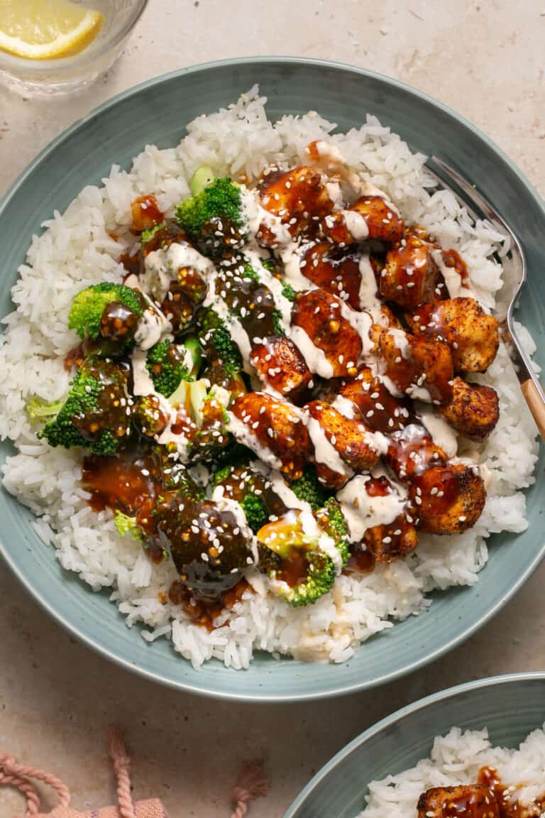 Sticky Chicken Rice Sticky Chicken Rice Bowls - Erin Lives Whole