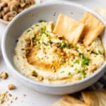 dip chip in hot honey feta dip