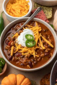 Easy Pumpkin Chili (Instant Pot and Stove Top)