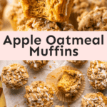 Apple Crumble Oatmeal Muffins
