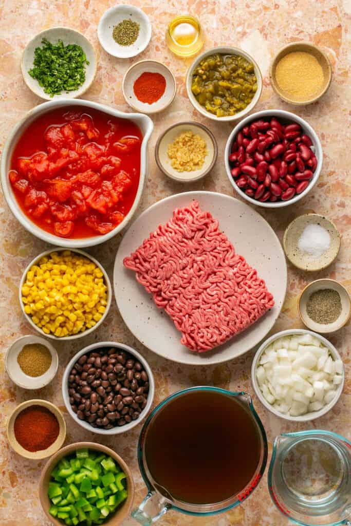 ingredients for taco soup