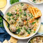 bowl of italian wedding soup