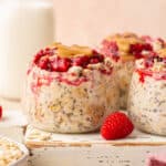 peanut butter and jelly overnight oats