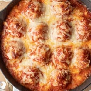Baked Chicken Parmesan Meatballs