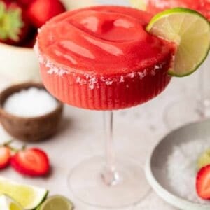 Frozen Strawberry Margarita Mocktail