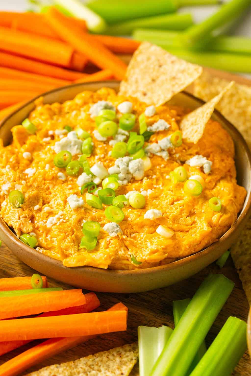 Crockpot Buffalo Chicken Dip from Erin Lives Whole