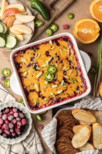 Cranberry Jalapeño Cream Cheese Dip