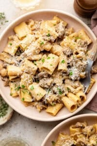 Sausage French Onion Pasta