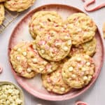 white chocolate peppermint cookies