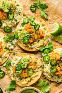 Crispy Shrimp Tostadas