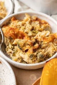 Broccoli Cheddar Spaghetti Squash Casserole