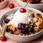 Cherry Almond Crisp