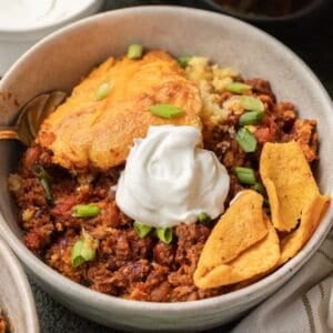 Chili and Cornbread Skillet 