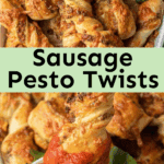Sausage Pesto Twists