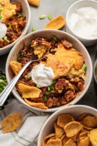 Chili and Cornbread Skillet 