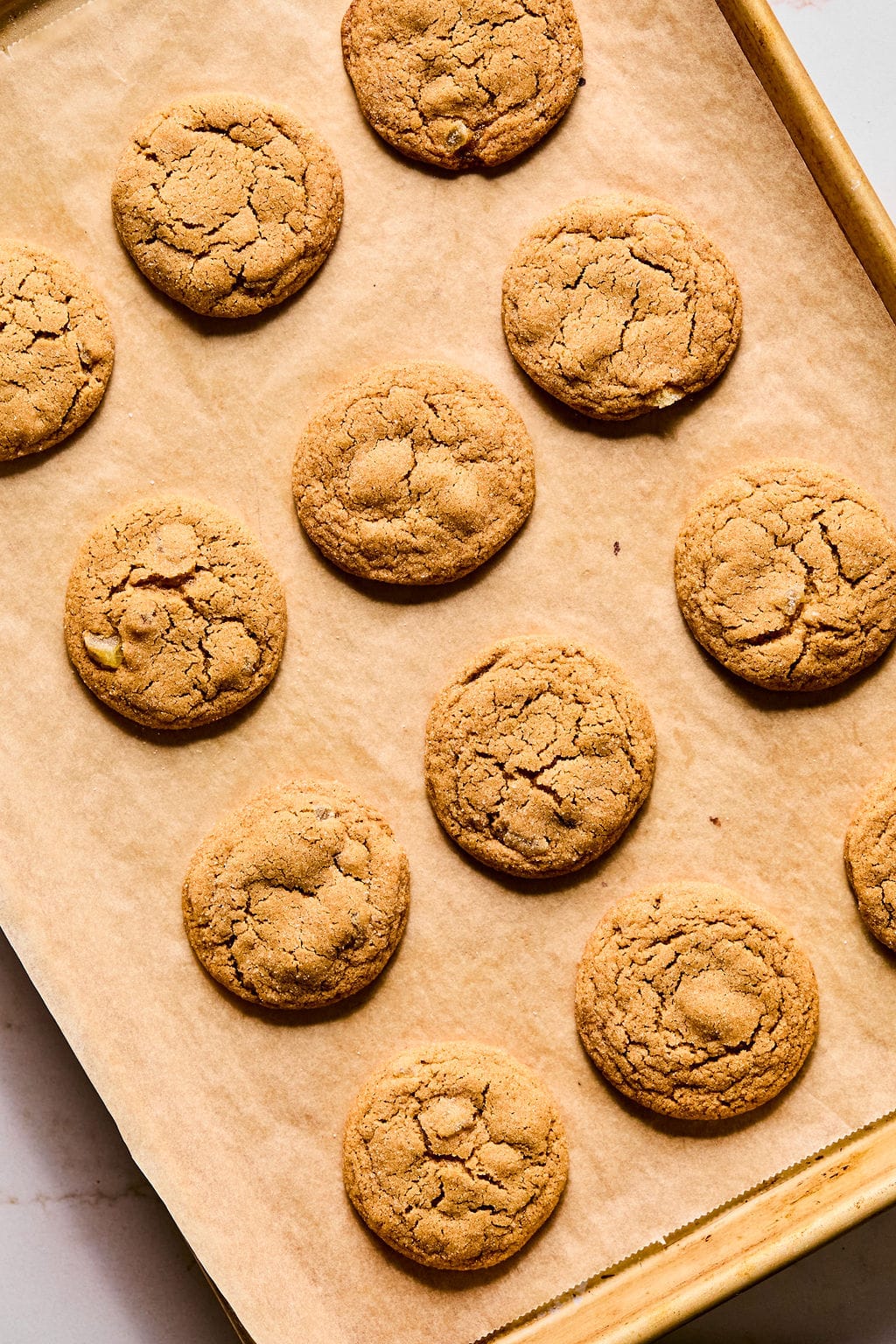 Cookies on baking sheet