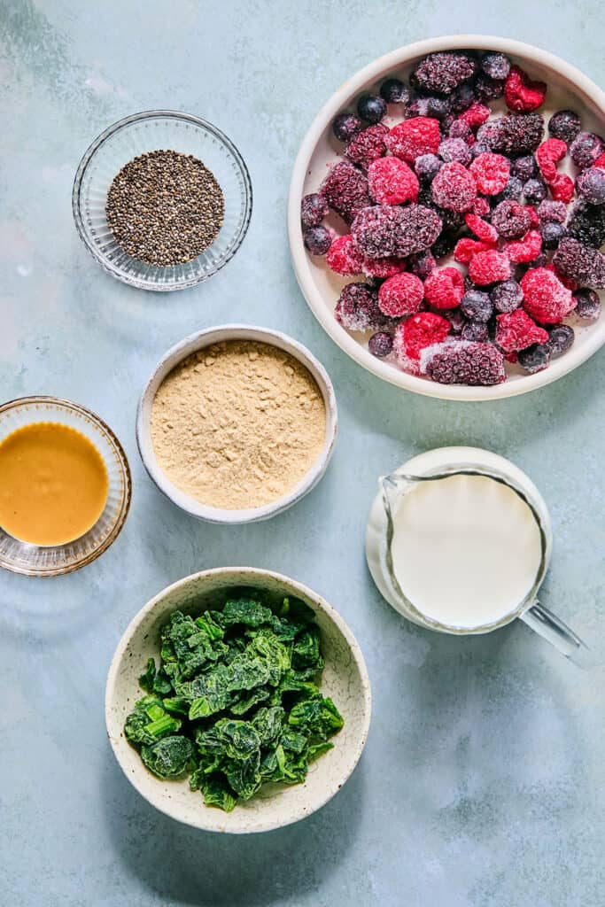 Berry Protein Smoothie ingredients