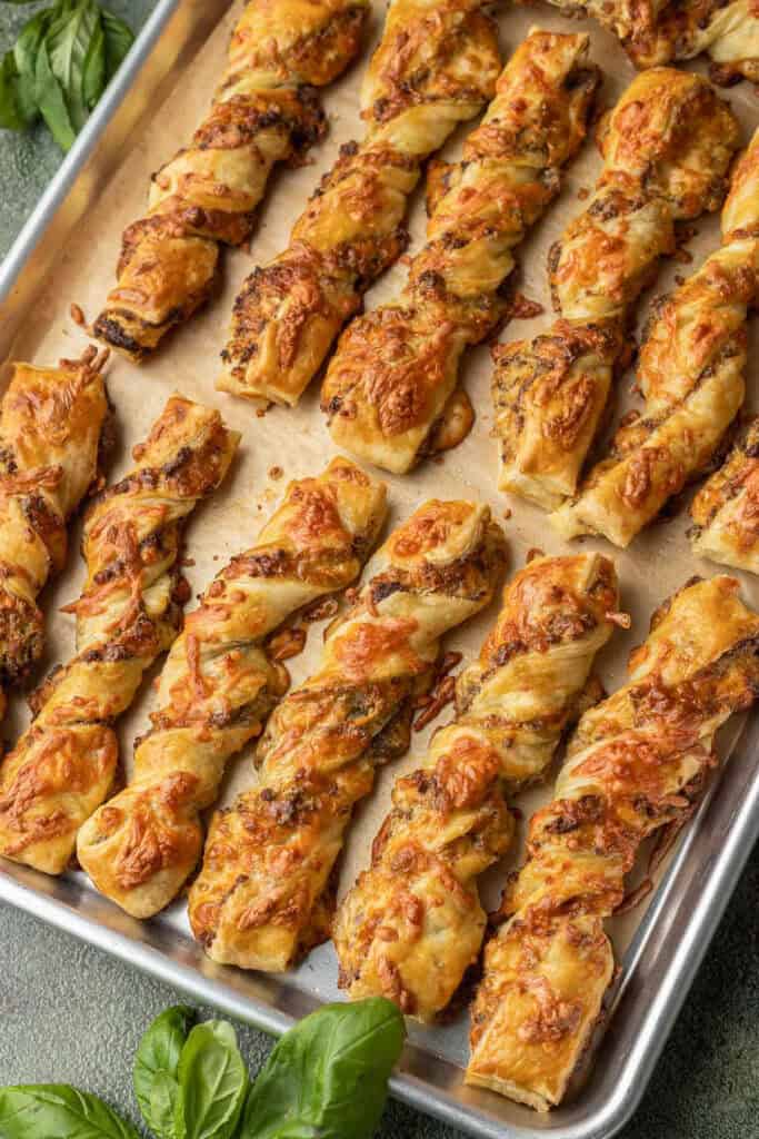 Sausage Pesto Twists