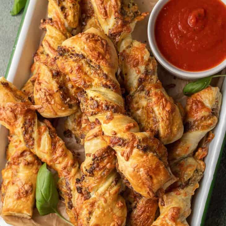 Sausage Pesto Twists