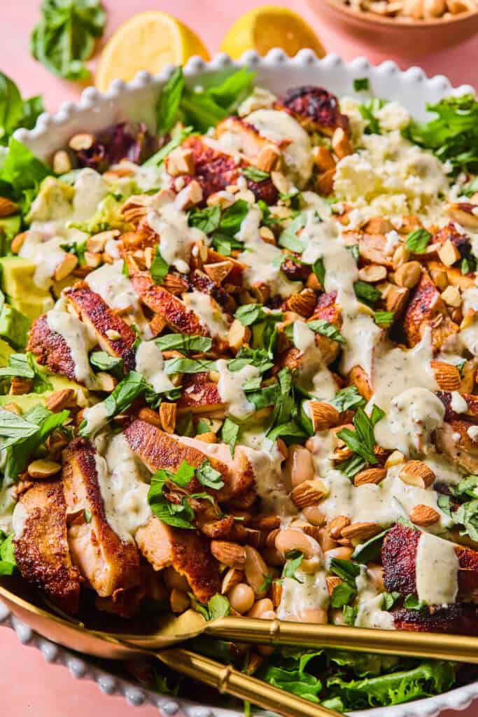 Chicken Salad with Creamy Pesto Dressing
