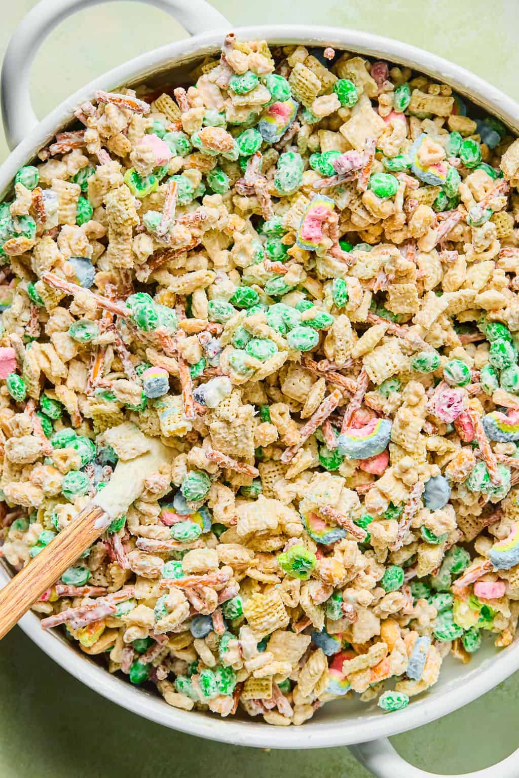 Lucky Charm Puppy Chow Bark in bowl