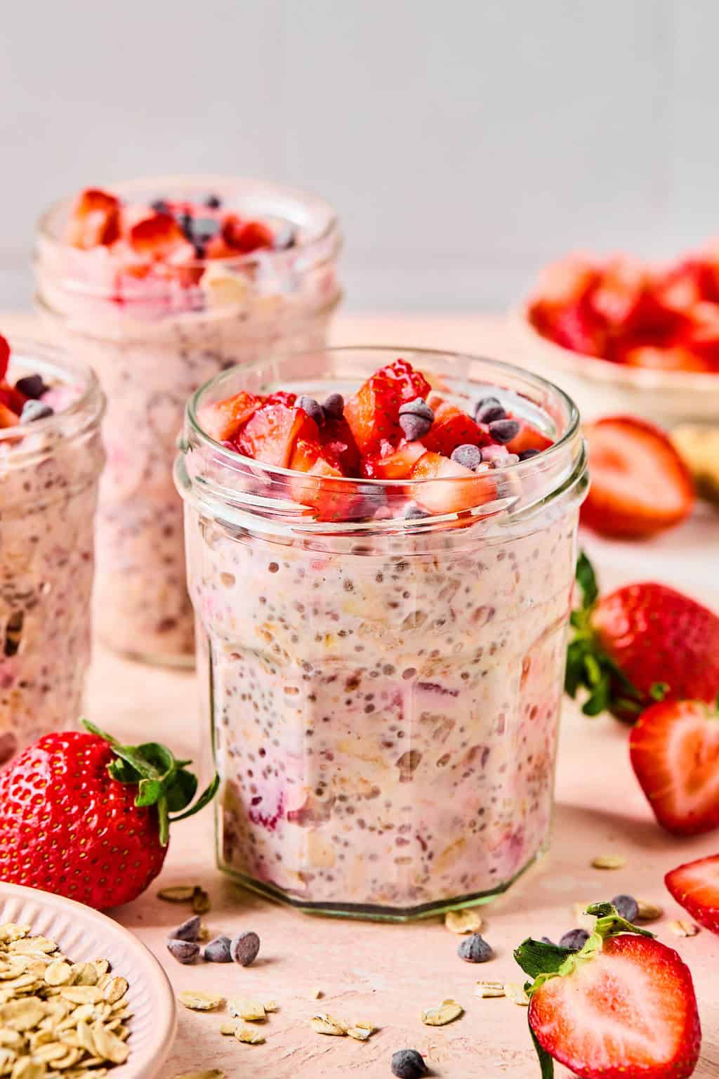 Chocolate Covered Strawberry Overnight Oats