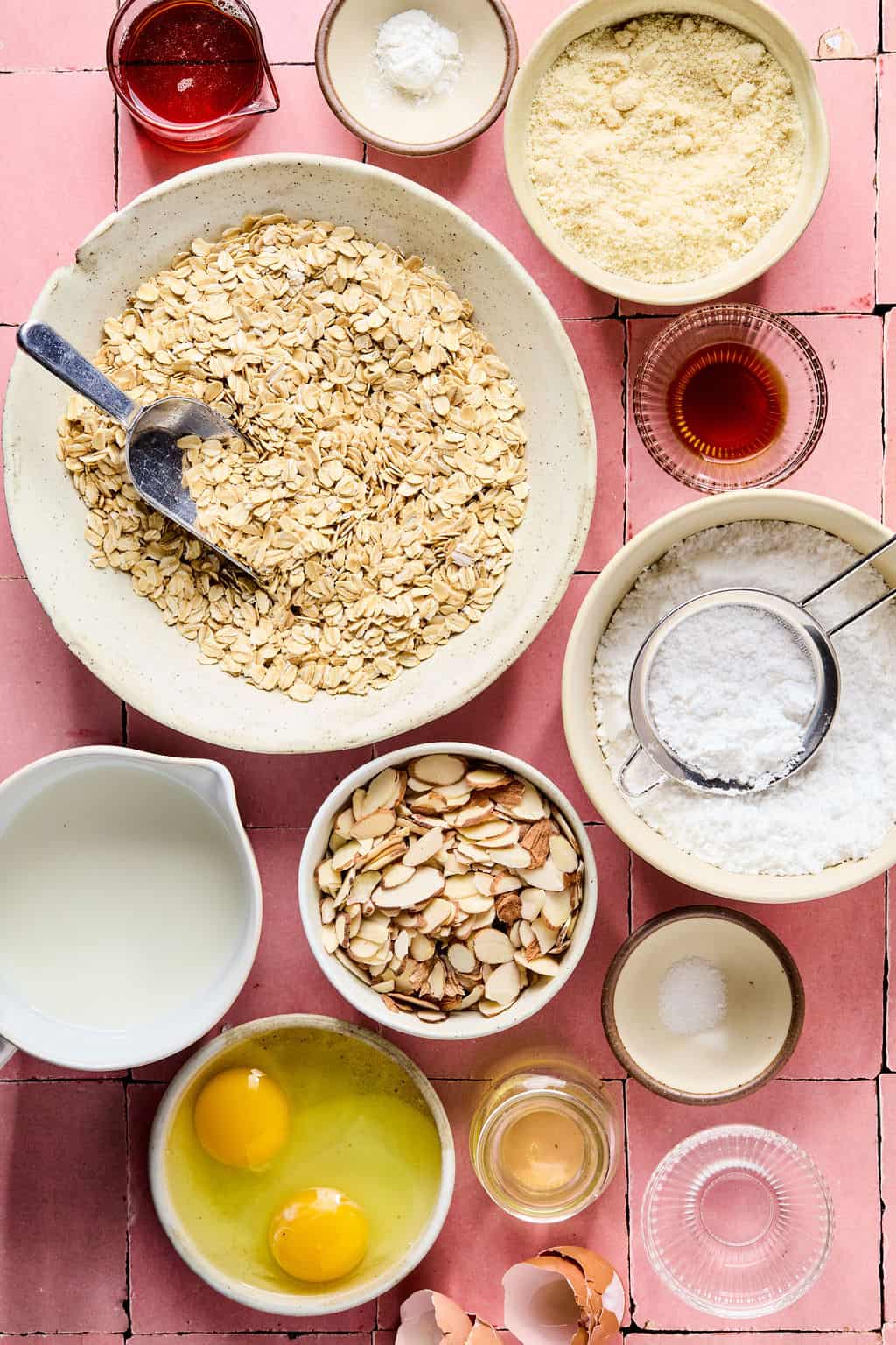Almond Croissant Baked Oatmeal ingredients