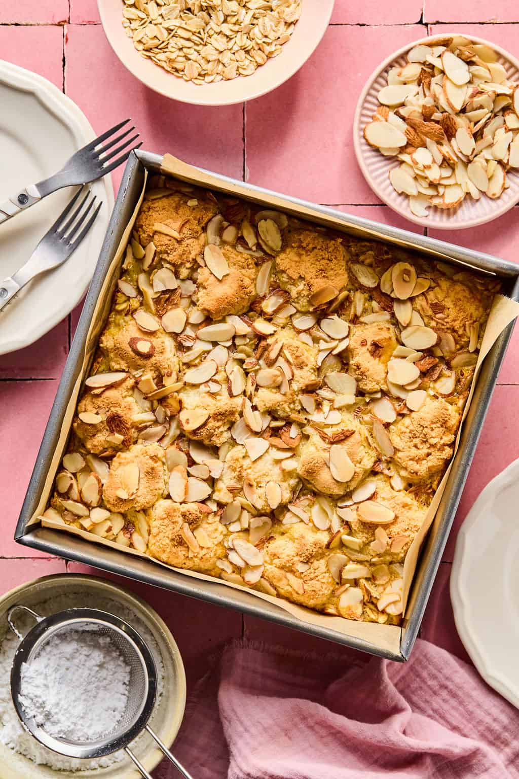Almond Croissant Baked Oatmeal