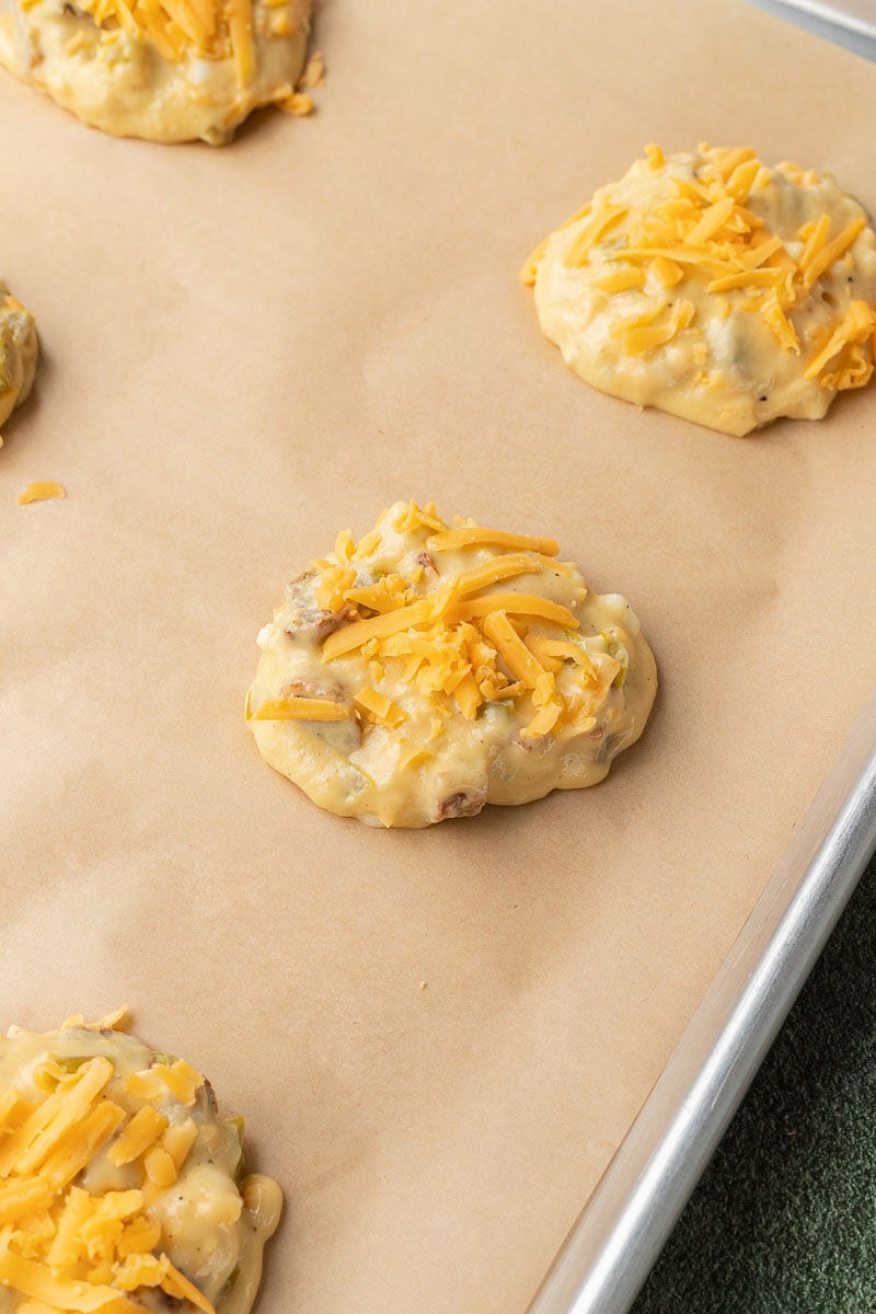 Biscuits on pan