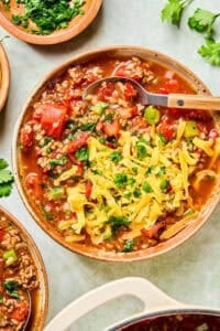 Healthy Stuffed Pepper Soup