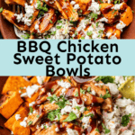 BBQ Chicken Sweet Potato Bowls.