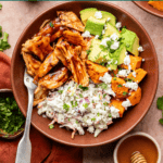 BBQ Chicken Sweet Potato Bowls.