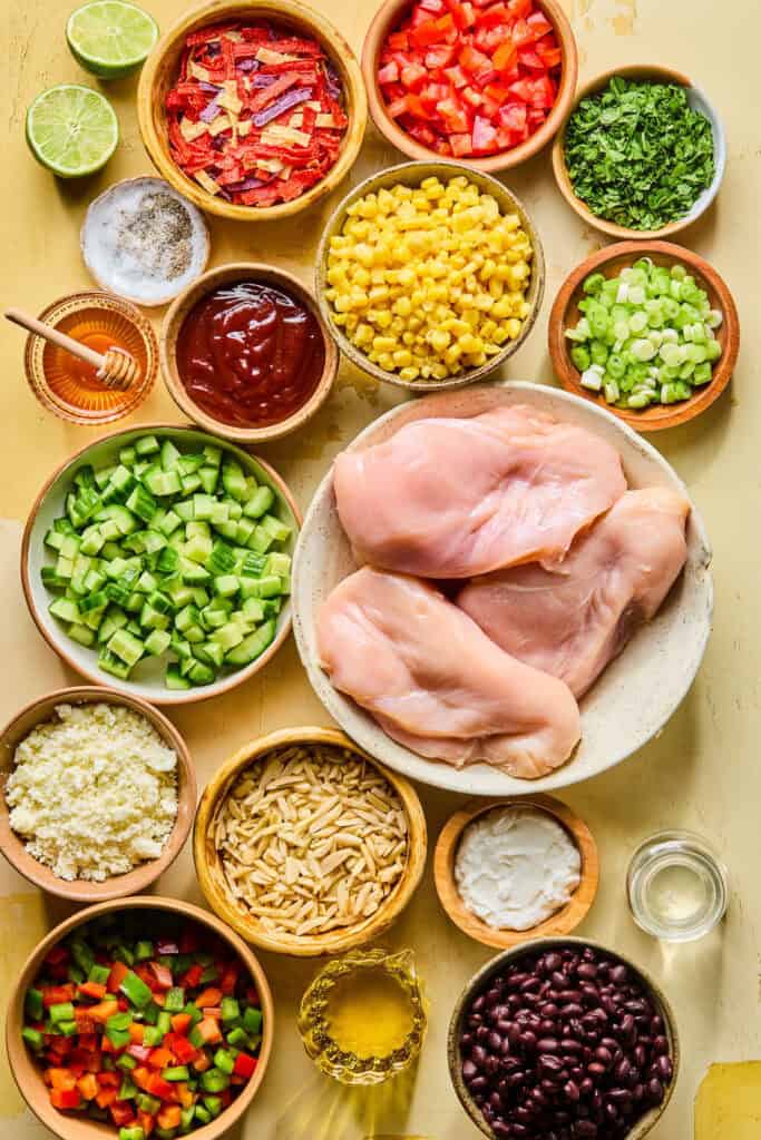 Southwest Chopped Chicken Salad ingredients