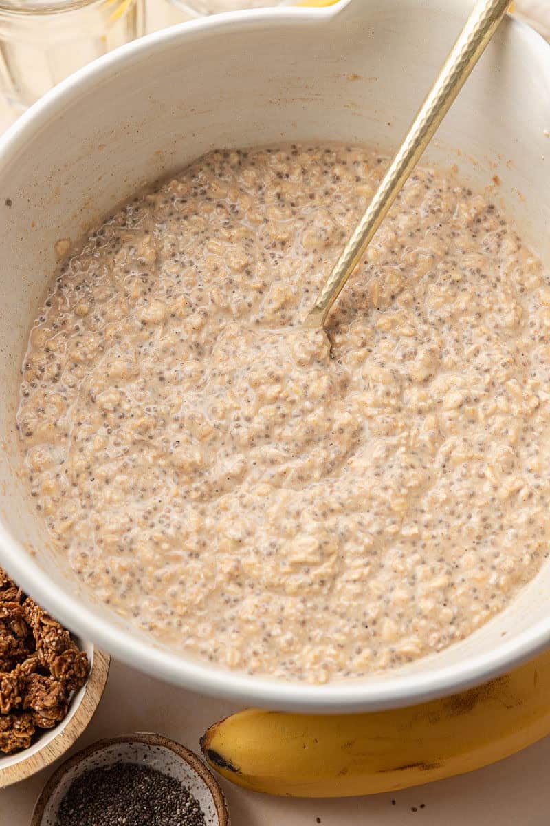 Banana Foster Overnight Oats
