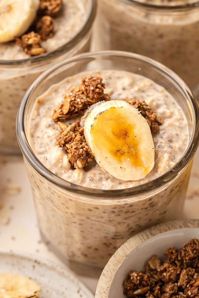 Banana Foster Overnight Oats