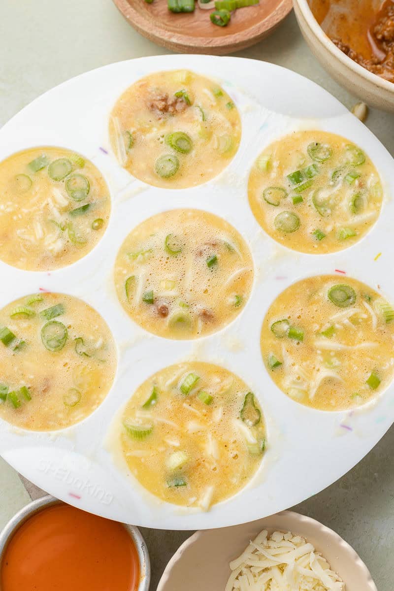 High Protein Buffalo Egg Cups in silicone egg mold