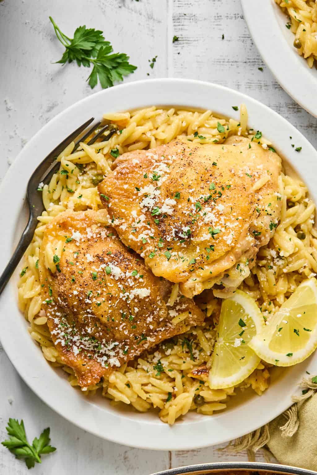 Chicken Piccata Skillet on plate