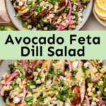 Avocado Feta Dill Salad