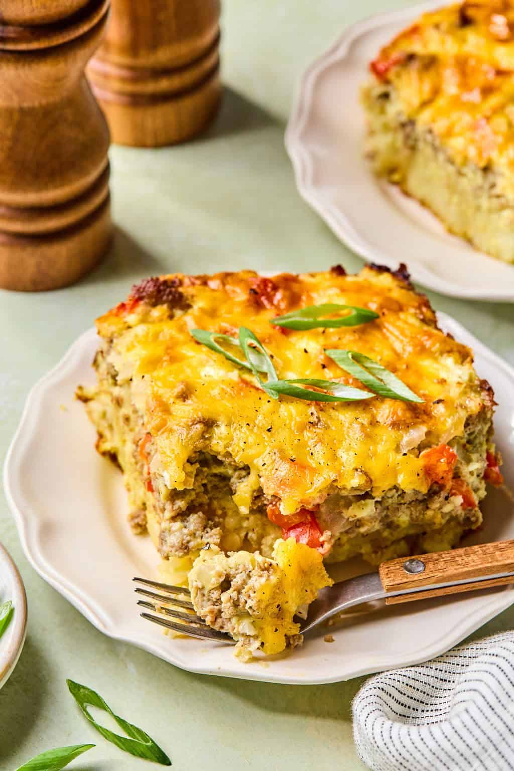 Tater Tot Egg Breakfast Casserole.