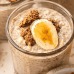 Bananas Foster Overnight Oats.