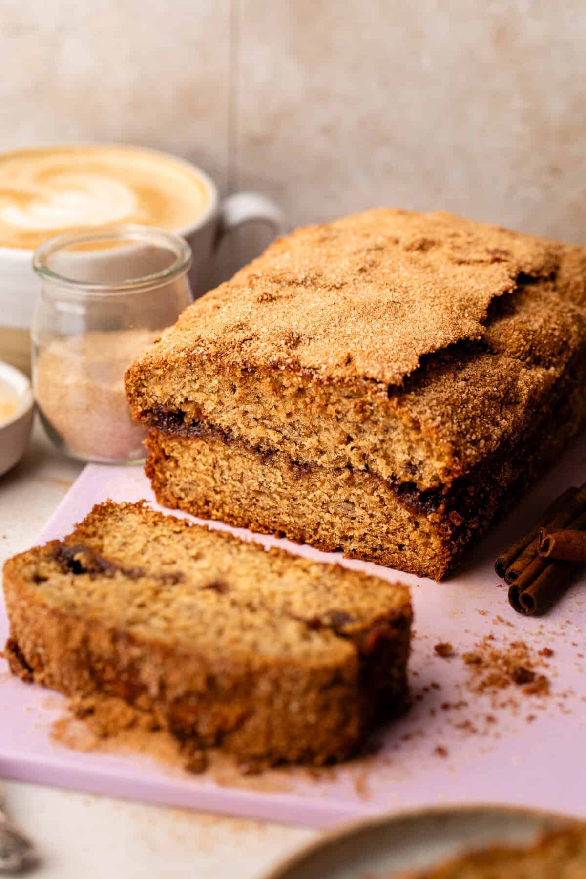 Brown Butter Snickerdoodle Banana Bread.