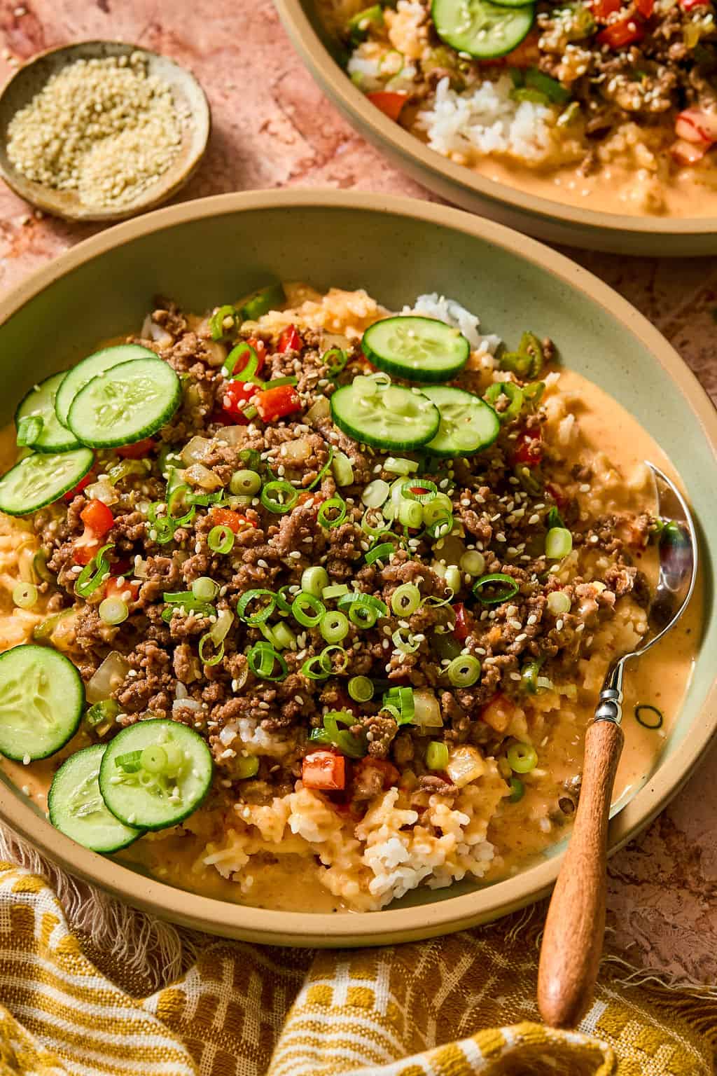 coconut curry beef bowls