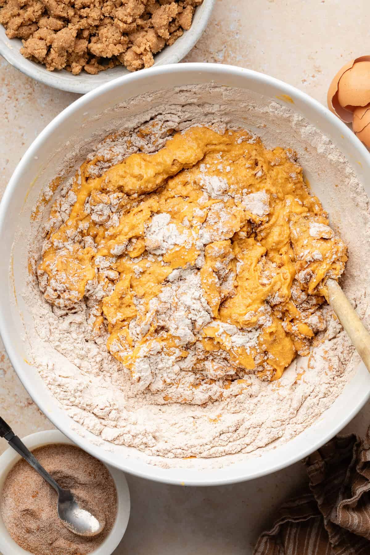 pumpkin coffee cake batter